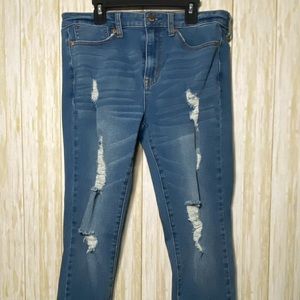 Aero Ripped High Rise Jegging Jean Size 10 Regular
